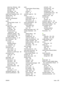 Page 301
select tray, Windows 208
sizes supported 159
specialty 155
tray settings 145
types supported 158
paper sizes supported, bins 161
parallel speed 133
password 14
password, administrator set 59
pause Interrupt button, locate 12
jobs 84
PC fax send billing codes 185
configure 183
cover page 184
fax driver printerpreferences 185
notification settings 184
preview preferences 185
quality settings 184
PCI Express interface 8,  18
PCL commands 148
PCL drivers included 23
operating systemssupported 24
PCL font...