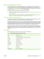 Page 59
Import e-mail addresses from a .CSV file
You can import addresses from a comma-separated value (.CSV) file that is stored on the network.
These addresses are stored on the device hard  disk and are available when a user selects the Shared
Contacts  or the All Contacts  address book view. If a contact is private for a particular user, that address
is available in the users  Personal Contacts when the user signs in.
The following methods are available for importing e-mail addresses:
● Create an e-mail...