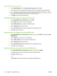 Page 84
View a list of all device-user accounts1.On the  Users/Groups  tab, in the Device User Accounts  area, click List.
2. A new page opens that summarizes all the inform ation for the existing device-user accounts.
TIP:An easy way to provide each user with the necessary information for signing in, copy the
information from this page and paste it into an e-mail to each user.
3. Click  Back to return to the previous page.
Add new Novell NDS users an d assign permission sets
1.In the  Novell NDS Users and...