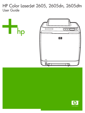 Page 1
HP Color LaserJet 2605, 2605dn, 2605dtn
User Guide
 