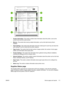 Page 123
1.Product Information . This section contains basic information about the printer, such as the
product name and the serial number.
2. Memory . This section lists memory-related information, such as the total memory that is
installed.
3. Paper Settings . This section lists information about the media type for each tray and about the
type settings for all the media that the printer supports.
4. Page Counts . This section lists the total number of pages printed, the number of color pages
printed, and...