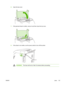 Page 111
6.Open the top cover.
7.If the jammed sheet is visible, remo ve it and then close the top cover.
8.If the sheet is not visible, use the power switch to turn off the printer.
WARNING! The fuser will be hot. Wait 10  minutes before proceeding.
ENWW Jams 101
 