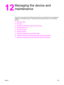 Page 19312
Managing the device and
maintenance
This device comes with several software tools that help you monitor the device, troubleshoot
problems, and maintain the device. Information about using these tools is in the following
sections:
●
Information pages
●
HP Toolbox
●
Macintosh Configure Device (Mac OS 10.2 and 10.3)
●
Embedded Web server
●
Fax logs and reports
●
Cleaning the device
●
Changing the automatic document feeder (ADF)
●
Changing the automatic document feeder (ADF) pickup roller assembly
●...