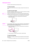 Page 208Cleaning the device
The section contains information about cleaning the device.
To clean the exterior
Use a soft, damp, lint-free cloth to wipe dust, smudges, and stains off of the exterior of the
device.
To clean the scanner glass
Dirty glass, from fingerprints, smudges, hair, and so on, slows down performance and affects
the accuracy of special features such as fit-to-page and copy.
Note
If streaks or other defects appear only on copies produced using the automatic document
feeder (ADF), clean the...