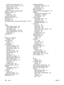 Page 328photos, from a proof sheet 138
photos, from the memory card 137
photos, index of 139
troubleshooting 245, 246
Windows 38
problem solving. See troubleshooting
programs, settings 15
proof sheet
printing from 138
properties. See settings
protocol settings, fax 115
PS drivers 14
pulse-dialing 90
punctuation marks, entering with control panel 75, 102
Q
quality
cleaning page, printing 193
copy, troubleshooting 251
print settings 234
print, troubleshooting 234, 235
scans, troubleshooting 247, 249
specifications...