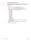 Page 84To change the default copy size
NoteThe default copy size is the size to which copies are normally reduced or enlarged. If you
keep the factory default size setting of Original=100%, all copies will be the same size as
the original document.
1. Press M
ENU.
2. Use the < or the > button to select Copy setup, and then press E
NTER.
3. Use the < or the > button to select Def. Redu/Enlrg, and then press E
NTER.
4. Use the < or the > button to select the option for how you normally want to reduce or
enlarge...