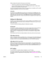 Page 33Select a printer driver based on the way you use the device.
●Use the PCL 6 printer driver to take full advantage of the device features.
●Use the PostScript (PS) printer driver for compatibility with PS needs. Certain device
features are not available in this printer driver.
The device automatically switches between HP postscript level 3 emulation and PCL printer
languages depending on the driver you have selected.
Using Help
The printer driver has Help dialog boxes that can be activated from the Help...