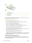 Page 7012
3
4
X
Y
1Page length (Y dimension)
2Page width (X dimension)
3Media length guides
4Media width guides
Use the following procedure to configure a tray for a  custom size. Once a custom size is set for a tray,
it will be retained until the me dia length guides are reset.
Setting a custom size in tray 2 or tray 3
1. Open the tray and place the media face-up in the tray.
2. Set the media length guides to the appropri ate non-standard position and close the tray.
3. When the tray configuratio n message...