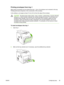 Page 73Printing envelopes from tray 1
Many types of envelopes can be printed from tray 1. Up to 10 envelopes can be stacked in the tray.
Printing performance depends on  the construction of the envelope.
In the software, set margins at least 15 mm (0.6 in) from the edge of the envelope.
CAUTION Envelopes that contain clasps, snaps, windows, coated linings, exposed self-stick
adhesives, or other synthetic materials can severely damage the printer. To avoid jams and
possible printer damage, never try to print on...