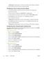 Page 114
A Setting saved  message appears, and then the current type and size settings are displayed.
8. If size and type are now correct, press 
 to clear the message.
Configuring a tray to match print job settings
1.In the software application, specify the source tray, the paper size, and the paper type.
2. Send the job to the printer.
If the tray needs to be configured, the  LOAD TRAY X: message appears.
3. Load the tray with the correct paper. When the tray is closed, the  TRAY X SIZE= appears.
4. If the...