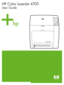 Page 1
HP Color LaserJet 4700
User Guide
 