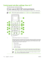 Page 126
Control panel and other settings: How do I?
This section discusses control-panel settings.
HP Color LaserJet CM1017 MFP control panel features
The HP Color LaserJet CM1017 MFP contains the following lights and buttons on the control panel:
NOTEPrint a demo page by pressing the  Scan To and Start Scan  buttons simultaneously.
1Graphical display. Message, menus, and supply gauge area.
Supplies gauges: Displays consumption levels of  print cartridges. Appears when the MFP shows the Ready
state with no...