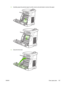 Page 211
2.Carefully grasp the jammed paper by both corners and pull slowly to remove the paper.
3.Close the front door.
ENWW Clear paper jams 197
 