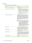 Page 46Software
This MFP supports these software components:
SoftwareDescription
HP Color LaserJet CM1015/CM1017 MFP driversInstalls basic driver software your HP Color LaserJet MFP
needs to print and scan.
HP Color LaserJet CM1015/CM1017 MFP software●HP Solution Center. Transfer or scan images to the
workstation, use the HP photo software, access other HP
products and supplies, change product settings and
update product software to the latest version available.
●HP ToolboxFX for product status and...