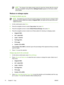 Page 88NOTEThe change in the setting remains active for about two minutes after the copy job
has been completed. During this time, Settings=Custom appears on the device control-
panel display.
Reduce or enlarge copies
To change the default copy size
NOTEThe default copy size is the size to which copies are normally reduced or enlarged. When
keeping the factory default size setting of Original=100%, all copies are the same size as the
original document.
1.On the control panel, press Menu.
2.Press the navigation...