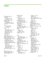 Page 265Index
A
accessibility features 3
accessories
ordering 227,  228
part numbers 229
acoustic emissions 239
activity log, fax
troubleshooting 148
ad hoc groups, sending faxes
to 130
add
scan destinations
(Windows) 97
ADF
jams 196
page sizes supported 144
part number 229
advanced printing options
Windows 68
advanced setup
fax 15
alerts, setting up 160
alternative letterhead mode 68
answer mode, setting 121
answering machines, connecting
fax settings 120
automatic document feeder
loading for scanning 94...