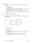 Page 52Use watermarks
A watermark is a notice, such as “Confidential,” that is printed in the background of each page of a
document.
1.On the File menu, click Print.
2.Open the Watermarks menu.
3.Next to Mode, select the type of watermark to use. Select Watermark to print a semi-transparent
message. Select Overlay to print a message that is not transparent.
4.Next to Pages, select whether to print the watermark on all pages or on the first page only.
5.Next to Text, select one of the standard messages, or...