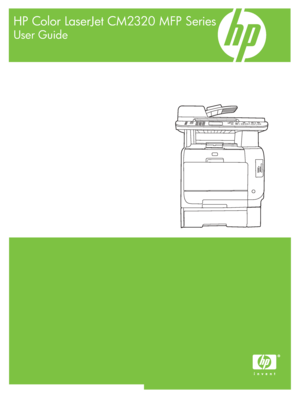 Page 1
HP Color LaserJet CM2320 MFP Series
User Guide
 