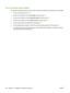 Page 194
Turn on private receive feature
The password-protection feature must be turned on before the private-receive feature can be activated.
1.On the control panel, press  Setup.
2. Use the arrow buttons to select  Fax setup, and then press  OK.
3. Use the arrow buttons to select  Advanced setup, and then press OK.
4. Use the arrow buttons to select  Private receive, and then press  OK.
5. Use the arrow buttons to select  On, and then press  OK.
6. Use the alphanumeric buttons to enter the product security...