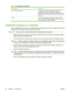 Page 60
Service nameDescription
BOOTP (bootstrap protocol)For Automatic IP address assignment. BOOTP server
provides the product with an IP address. Requires
administrator to input the product MAC hardware address on
BOOTP server in order for product to obtain an IP address from
that server.
Auto IP For Automatic IP address assignment. If neither a DHCPserver nor a BOOTP server is present, this service allows the
product to generate a unique IP address.
Install the product on a network
In this configuration,...