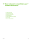 Page 16311 Scan and send to e-mail, folders, andworkflow destinations
●Configure e-mail settings
●
Use the Send E-mail screen
●
Perform basic e-mail functions
●
Use the address book
●
Change e-mail settings for the current job
●
Scan to a folder
●
Scan to a workflow destination
ENWW 149
 