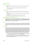 Page 121Auto-sense settings
Full sensing (Tray 1 only)●The product distinguishes between transparencies (Transparency mode) and paper (Normal
mode).
● Each time the product prints a page, it senses transparencies or non-transparencies.
● This is the slowest mode.
Transparency only ●The product distinguishes between transparencies (Transparency mode) and paper (Normal
mode).
● The product assumes that the second and all subsequent pages are of the same media type as
the first page.
● This is the fastest mode and...