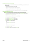 Page 97Disable network protocols (optional)
By factory default, all supported network protocols are enabled. Disabling unused protocols has the
following benefits:
●Decreases product-generated network traffic
● Prevents unauthorized users from printing to the product
● Provides only pertinent information on the configuration page
● Allows the product control panel to display protocol-specific error and warning messages
Disable IPX/SPX, AppleTalk, or DLC/LLC
NOTE: Do not disable IPX/SPX in Windows-based systems...