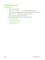 Page 19Control-panel menus
Use the menus
1.Press OK to open the menus.
2.Press the Left arrow (
) or Right arrow () button to navigate through the listings.
3.Press OK to select the appropriate option. An asterisk (*) appears next to the active selection.
4.Press the Back arrow (
) button to scroll back through the submenus.
5.Press X to exit the menu without saving any changes.
The sections that follow describe the options for each of the main menus:
●
Reports menu on page 10
●
System setup menu on page 11
●...