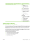 Page 39Change the settings for all print jobs
until the software program is closedChange the default settings for all
print jobsChange the product configuration
settings
4.On the Printers menu, click
Configure.
5.Click the Installable Options
menu.
NOTE:Configuration settings might
not be available in Classic mode.
Mac OS X V10.3 or Mac OS X V10.4
1.From the Apple menu, click System
Preferences and then Print &
Fax.
2.Click Printer Setup.
3.Click the Installable Options
menu.
Mac OS X V10.5
1.From the Apple...