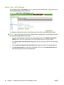 Page 58Date & Time - NTS Settings
Use the Date & Time - NTS Settings screen to synchronize the HP EWS with a network time server.
The following illustration shows the screen.
Figure 3-17  Date & Time - NTS Settings screen
To configure a network time server to correct the product clock drift, use the following procedure.
NOTE:This process keeps the clock from drifting (losing or gaining time), but does not synchronize
the clock with the network time server clock.
1.Type the TCP/IP address or host name of a...