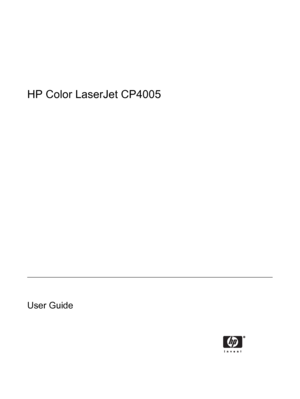 Page 3
HP Color LaserJet CP4005
User Guide
 