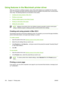 Page 122
Using features in the Macintosh printer driver
When you print from a software program, many of the printer features are available from the printer
driver. For complete information about the features that are available in the printer driver, see the printer-
driver Help. The following features are described in this section:
●
Creating and using presets in Mac OS X
●
Printing a cover page
●
Printing multiple pages on one sheet of paper
●
Printing on both sides of the paper
●
Setting the color options
NOTE...