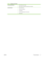 Page 19Environmental features●Sleep setting saves energy
● High content of recyclable components and materials
Security features
●Secure Disk Erase
● Security lock (optional)
● Job retention
● User PIN authentication for stored jobs
● IPv6 security
Table 1-2
  Features (continued)
ENWW Product features 5
 