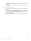 Page 260●PRE-ROTATION
: Turn this feature  ON if horizontal streaks appear on pages. Using this feature
increases the warm-up time for the device.
● TRACKING CONTROL: Improves color stability by adjusting the bias voltage. Make sure this mode
is set to 
ON.
Print-quality-troubleshooting pages
Use the built-in print-quality-troubl eshooting pages to help diagnose and solve print-quality problems.
1. Press Menu.
2. Press the down arrow 
 to highlight DIAGNOSTICS, and then press the checkmark button .
3. Press the...