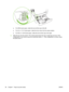 Page 112●For SRA3-sized paper, 
rotate the lever all the way to the left.
● For A3- or 11x17-sized paper, rotate the lever down into the center position.
● For RA3- or 12x18-sized paper, rotate the lever all the way to the right.
5. Slide the tray into the product. The control pane l shows the tray’s media type and size. If the
configuration is not correct, press the checkmark button 
. If the configuration is correct, press
the back arrow 
.
98 Chapter 7   Paper and print media ENWW
 