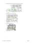 Page 2262.Lift the green handle on the transfer-access panel and open the panel.
1
2
3.Gently pull the paper out of the paper path.
4.Close the transfer-access panel.
212 Chapter 12   Solve problems ENWW
 