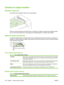 Page 116Choose an output location
Standard output bin
The product has a standard output bin for printed pages. 
When you send print jobs to the product from a computer, the output is routed to the standard output
bin or to one of the output bins on the optional 3-bin stapler/stacker or booklet maker finisher.
Optional output accessories
An optional stapler/stacker or booklet maker can be installed with the product. When an accessory is
installed, an output accessory bridge is also added on top of the product in...