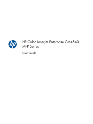 Page 3HP Color LaserJet Enterprise CM4540
MFP Series
User Guide
 