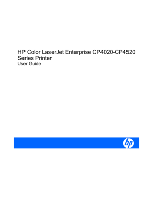 Page 3HP Color LaserJet Enterprise CP4020-CP4520
Series Printer
User Guide
 