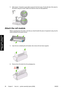 Page 727.Slide drawer 1 forwards to gain better access for the front screw. Fix the left side of the stand to
the printer using two screws. Make sure that the screws are fully tightened.
Attach the roll module
Before unpacking the roll module, note that you should handle this piece of equipment using only the
points indicated by the green arrows.
1.Open the box containing the roll module, then remove the two foam supports.
2.Remove the roll module from the packaging box.
58 Chapter 3   How do I... (printer...