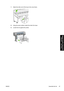 Page 1017.Attach the other end of the loop to the cross frame.
8.Using the same method, attach the other five loops.
9.Locate the bin against the printer.
ENWWAssemble the bin 87
How do I... (printer
assembly topics) [4500]
 