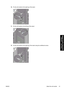 Page 7510.Fix the roll module to the right leg of the stand.
11.Fix the roll module to the left leg of the stand.
12.Fix the roll module to the right leg of the stand using two additional screws.
ENWWAttach the roll module 61
How do I... (printer
assembly topics) [4500]
 