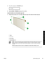 Page 534.Press ▼ to display the TUR MODE option.
5.Select LOOSE or TENSION and press OK to confirm.
Load media on to the take-up reel
1.Prepare the core tube and 1 m of media. Attach one edge of the media to the tube using tape.
1. Tape
2. Core tube
3. Lead paper
4. Approximately 1 m
NOTEMake sure the lead paper is attached to the correct side of the tube. You may
wind the media over the roll for anti-clockwise winding, or under the roll for clockwise
winding.
Attach the paper to the core tube in a straight...