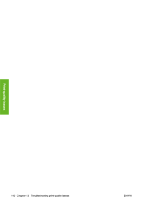 Page 150140 Chapter 13   Troubleshooting print-quality issues ENWW
Print-quality issues
 