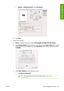 Page 97●Options > Rendering Intent: select Perceptual.
●Click Print.
7.Choose driver settings.
●Printer: select the printer (for example, HP Designjet Z3100ps GP 24in Photo).
●Select Image Quality from the drop-down menu, then select the Paper Type that is currently
loaded into the printer (or Any). Also, select Standard quality options and drag the slider
to Quality.
●Select Color Options from the drop-down menu.
●Select Print in Grayscale.
TIP:If you experience bronzing with these options, see Bronzing
on...