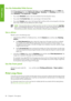 Page 96Use the Embedded Web Server
To rescale a print through the Embedded Web Server, go to the Submit Job page on the  Main tab.
On the  Job Settings tree, select  Advanced settings > Resizing. In the Resizing  drop-down menu,
select  Standard , % of actual size, or  Custom.
● If you select  Standard, select a size and orientation from the drop-down menus.
● If you select  % of actual size , enter a percentage in the free-text field.
● If you select  Custom, type a size in the free-text field, and then set...