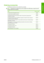 Page 227Ordering accessories
The following accessories can be ordered for your printer.
NOTE:Accessories for the 4000 series are also suitable for the 4500 series, except for the HP
Designjet 4000 Roll Feed Spindle.
NameProduct number
HP Jetdirect 630n IPV6 Gigabit Print ServerJ7997G
HP Jetdirect 635n IPV6/IPSec Print ServerJ7961G
HP Designjet 4000 printer series High Speed USB 2.0 Card (provides a high speed direct
connection to your printer)Q5680A
HP Designjet 4020 printer series 512 MB Memory Upgrade (to...