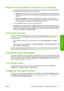 Page 29Request E-mail notification of specific error conditions
1.In the Embedded Web Server, go to the E-mail server page, which you can find in the Settings tab,
and ensure that the following fields are correctly filled in:
●SMTP server: the IP address of the outgoing mail server (SMTP) that will process all E-mail
messages from the printer. If the mail server requires authentication, E-mail notifications will
not work.
●Printer E-mail address: each E-mail message sent by the printer must include a return...