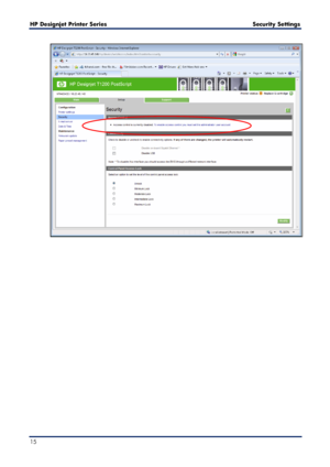 Page 15HP Designjet  Printer Series        Security Settings  
15    
 
 
 