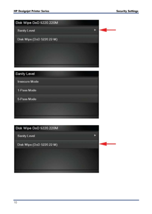 Page 10HP Designjet  Printer Series        Security Settings   
10   
 
 
  
 
 
 
 
 
 
 
 